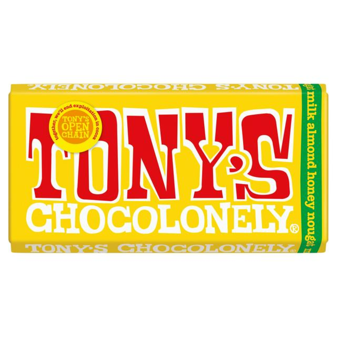 TONY'S CHOCOLONELLY HONEY NOUGAT 180G